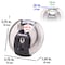 Master Lock Master Lock Magnum 1-1/2 in. H X 2-3/4 in. W Stainless Steel Ball Bearing Locking Shrouded Padlock M40KA - alternate 4
